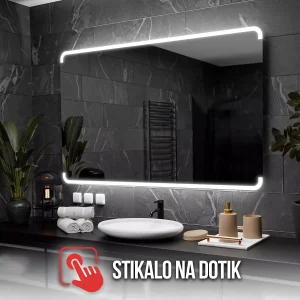 Ovalno ogledalo z lučko ASSEN TOUCH