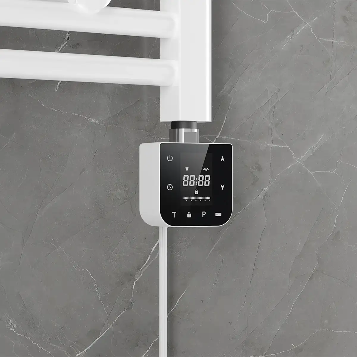 Za Radiator Grelec za kopalniški radiator WI-FI LED | Bel ali Črn | 600W - IFS