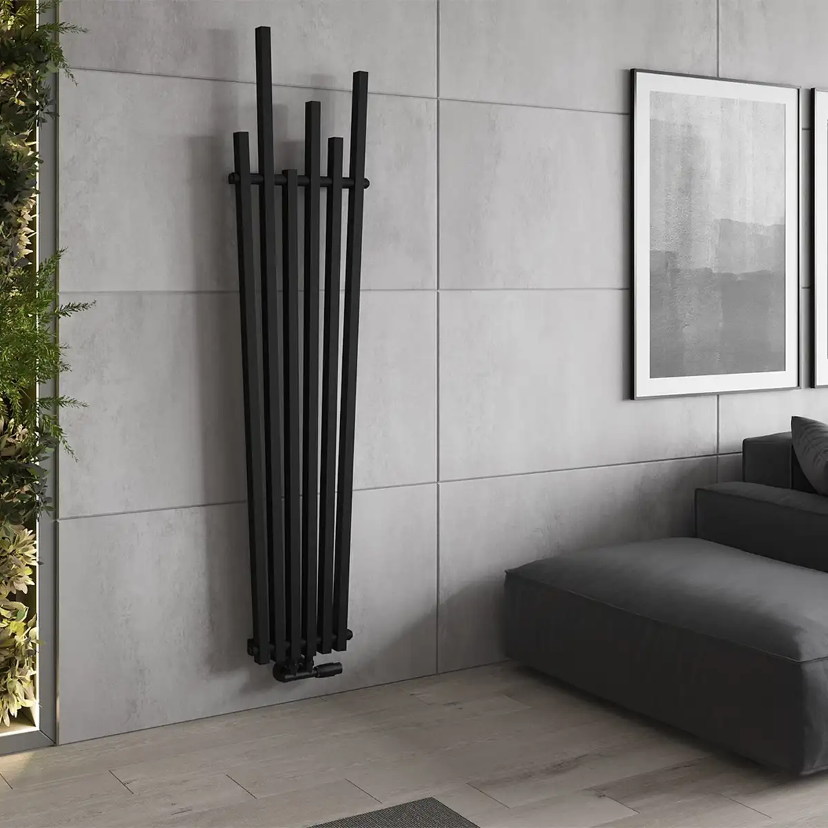 Okenni Radiator Moderni kopalniški radiator OMAHA | 1800 x 420 mm | 655 W | Mexen - IFS