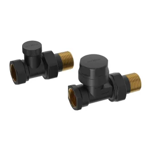 Termostatski ravni ventil 1/2" - Črn ali Bel - Mexen