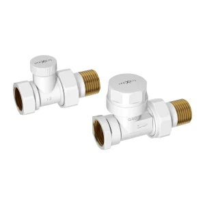 Termostatski ravni ventil 1/2" - Črn ali Bel - Mexen