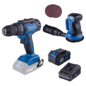 Vrtalnik in vijačnik BC-DD60-X + Brusilnik C-OBS125-X