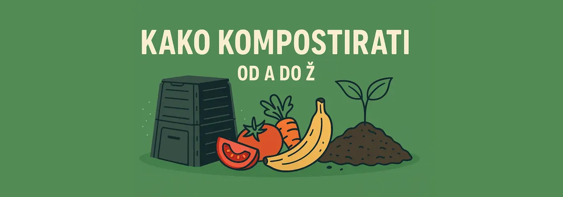 kako kompostirati ifs kompostnik za vrt