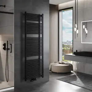 Moderni kopalniški radiator Mars - 1800 x 600 mm - Črn - 953 W - Mexen