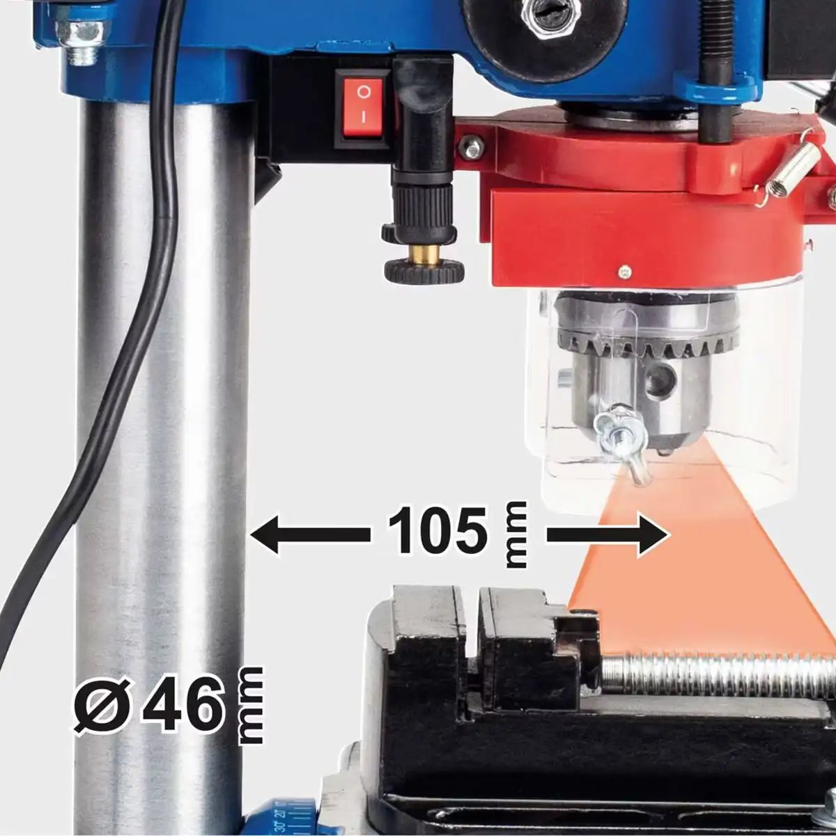 Namizni vrtalnik DP16VLS - 460mm - 500W - Scheppach