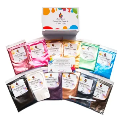 Pigment v prahu Mica - RESIN4DECOR - 12 x 10 g - SET