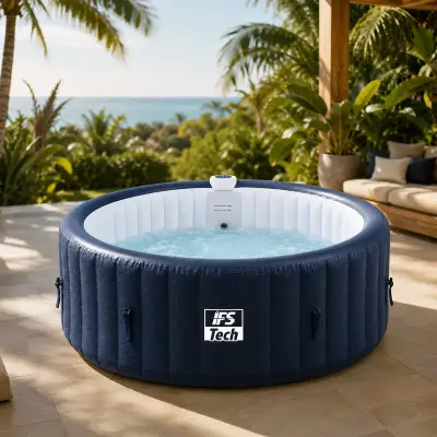 Napihljiv masažni bazen HydraLux 6P - Navy Blue - 208 cm - 2400 W - IFS Tech