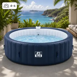 Napihljiv masažni bazen HydraLux 6P | Navy Blue | 208 cm | 2400 W | IFS Tech